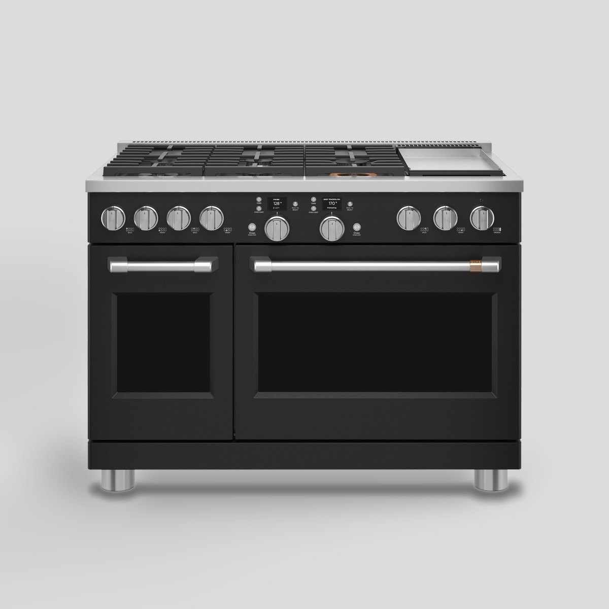 Café Appliances 48 in. dual-fuel commercial-style range (6 burners and griddle)
