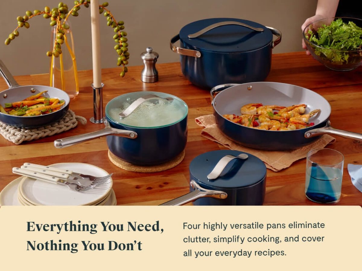 Caraway Ceramic nonstick cookware set