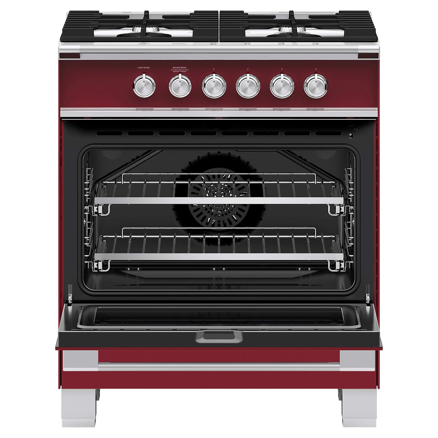 A 3.5 cu. ft. gas oven