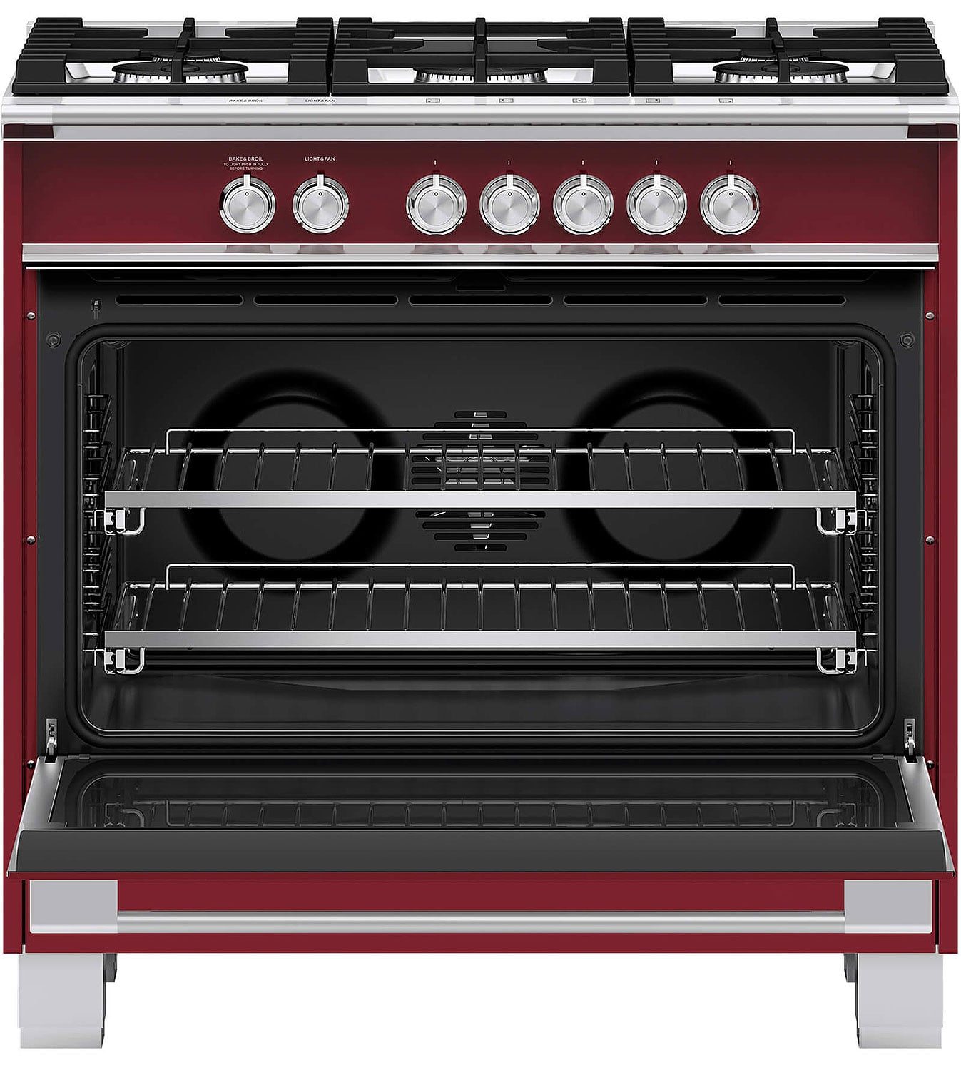 A 4.9 cu. ft. gas oven