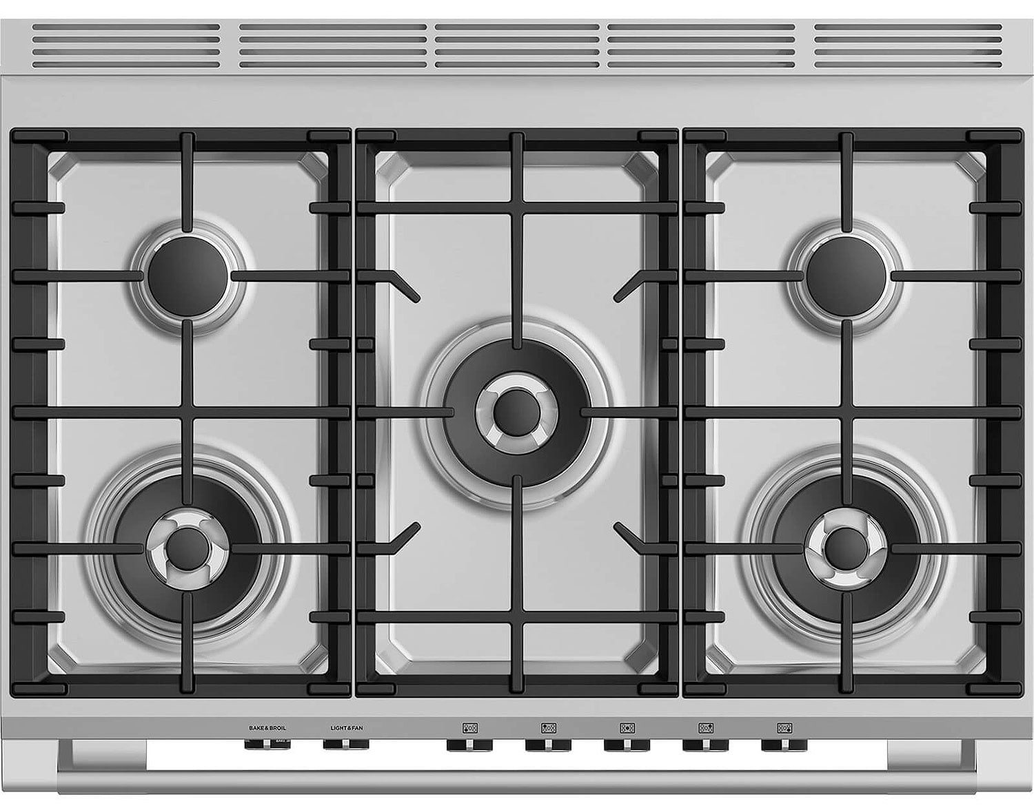 Five burners
