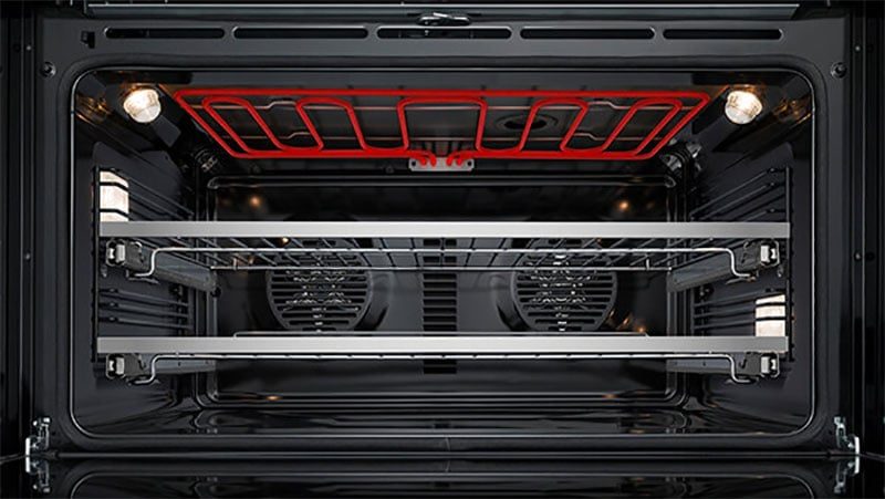 A 4.9 cu. ft. oven