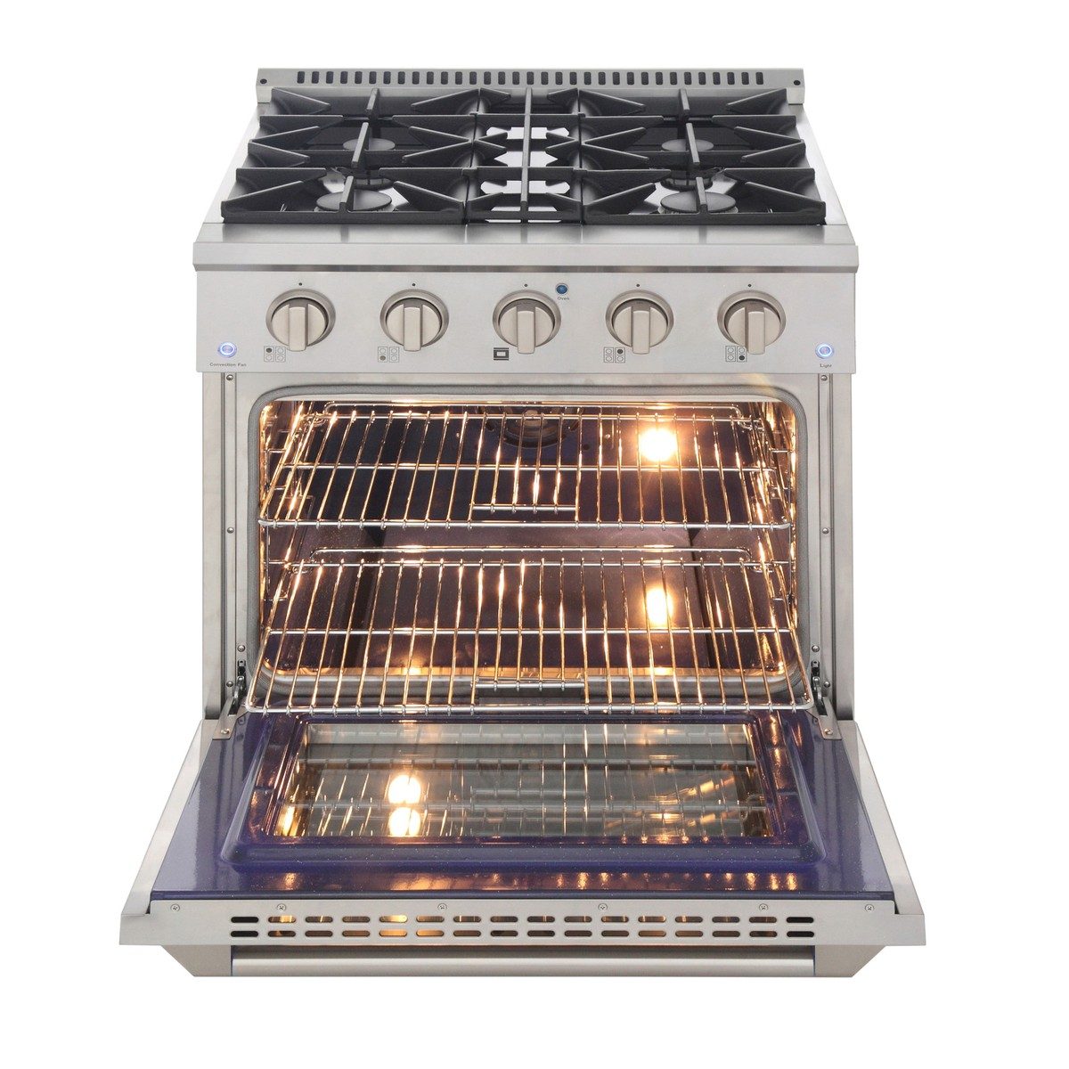 A 4.2 cu. ft. gas oven