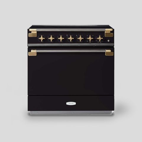 Matte Black with Antique Brass