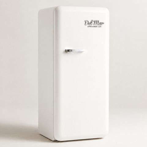 The Del Mar retro refrigerator in Coronado White