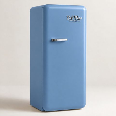 The Del Mar retro refrigerator in La Jolla Blue