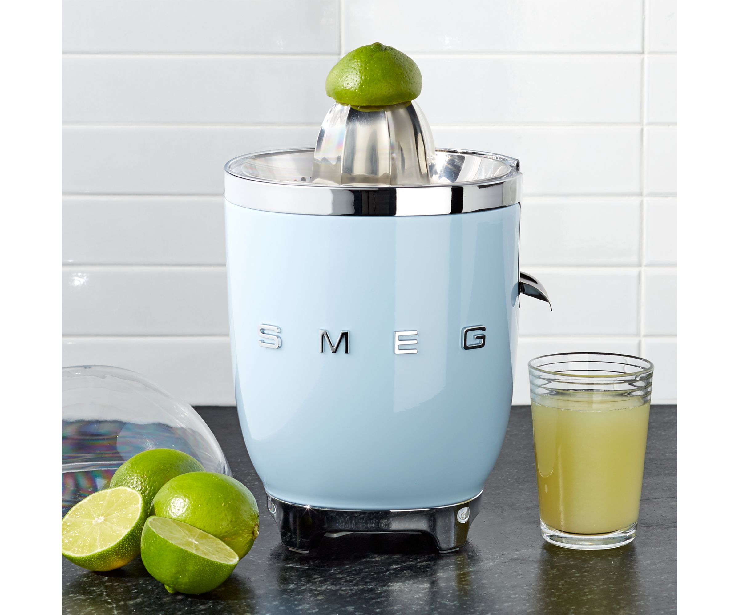 Smeg Citrus juicer (CJF01 and CJF11) in a kitchen